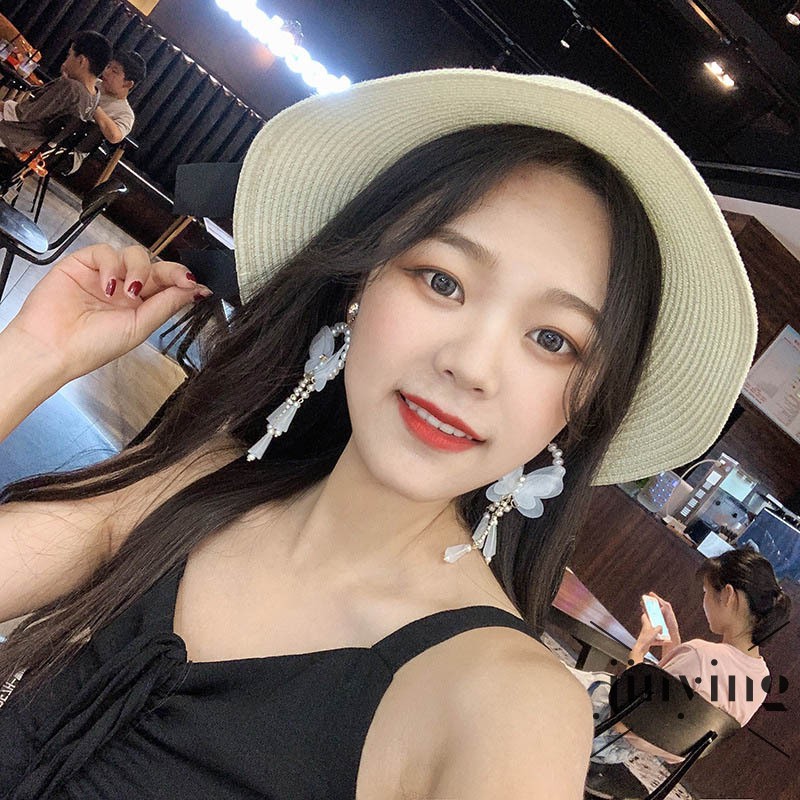 GETNOIVAS Khuyên tai nữ trang dáng dài tạo hình độc đáo