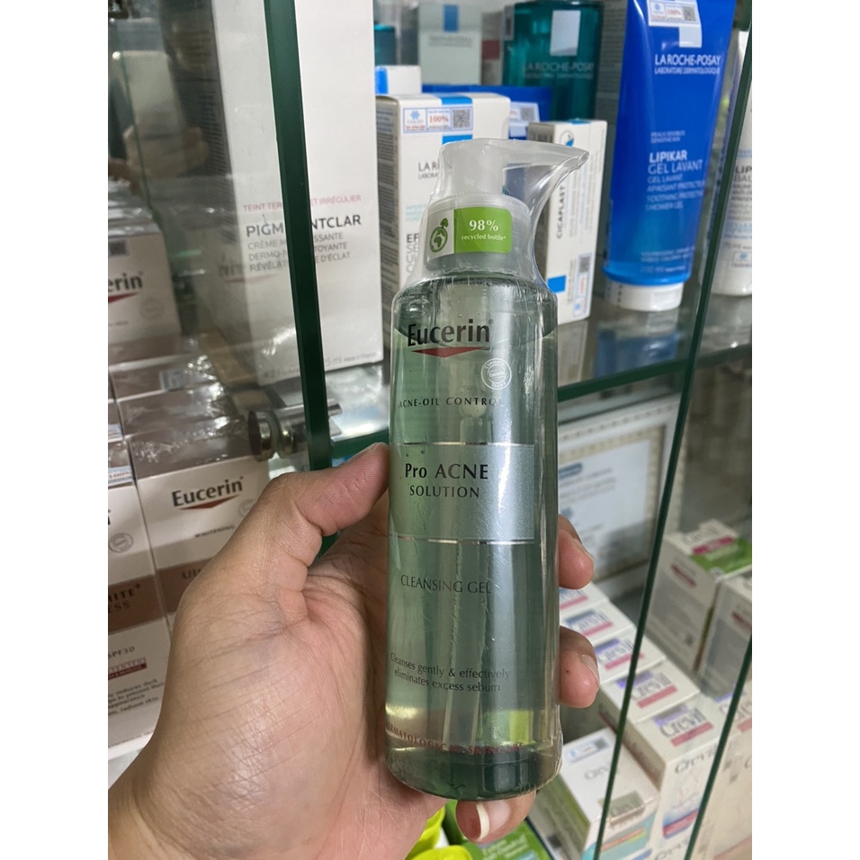 Gel rửa mặt Eucerin Pro Acne Cleansing Gel 200ml - dành cho da nhờn mụn