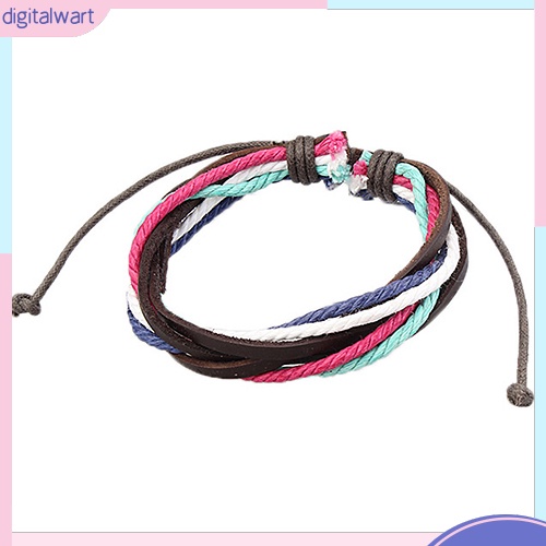 Vòng Tay Bện Dây Giả Da Thời Trang Unisex