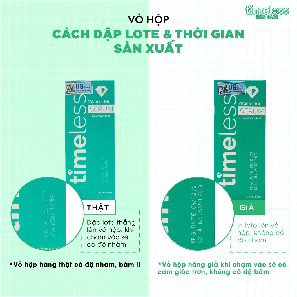 Tinh Chất Timeless Vitamin B5 + Hyaluronic Acid
