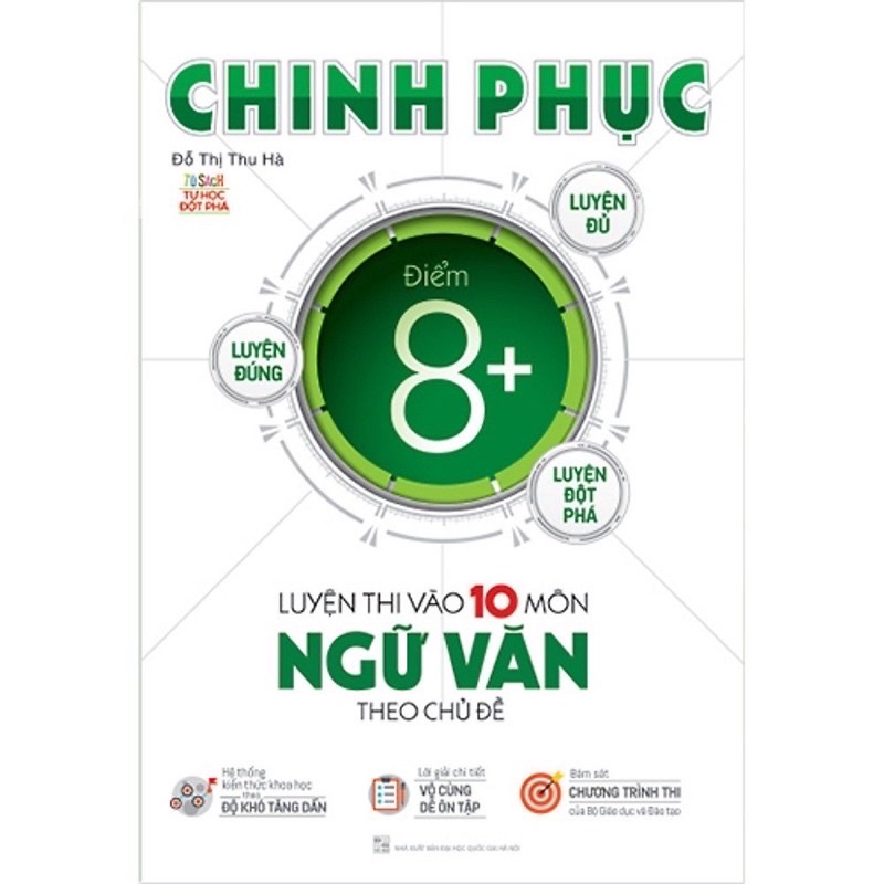 Sách - (Combo 3 cuốn) Chinh Phục Luyện Thi Vào Lớp 10 Môn Toán - Văn - tiếng Anh (Theo chủ đề)