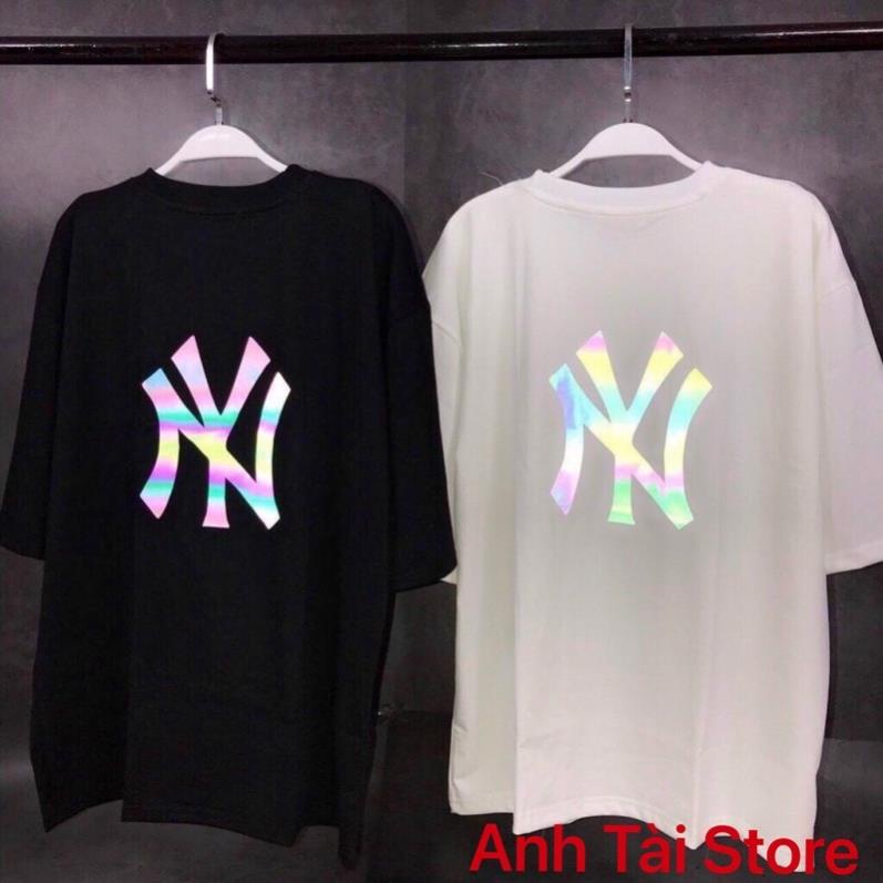 Áo thun tay lỡ phản quang phông Unisex nam nữ chất Premium Cotton oversize đến 75kg form rộng co dãn 4 chiều N.Y AK 082 | BigBuy360 - bigbuy360.vn