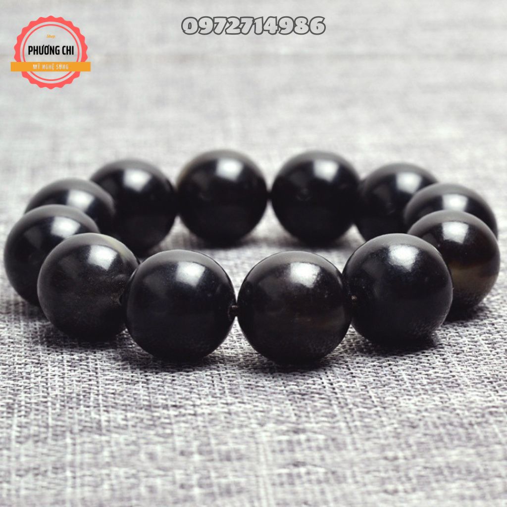 Vòng đeo tay sừng may mắn màu Đen nưa tự nhiên đẹp, Vòng tay phong thủy mang tài lộc về nhà bạn | Mỹ nghệ phương chi