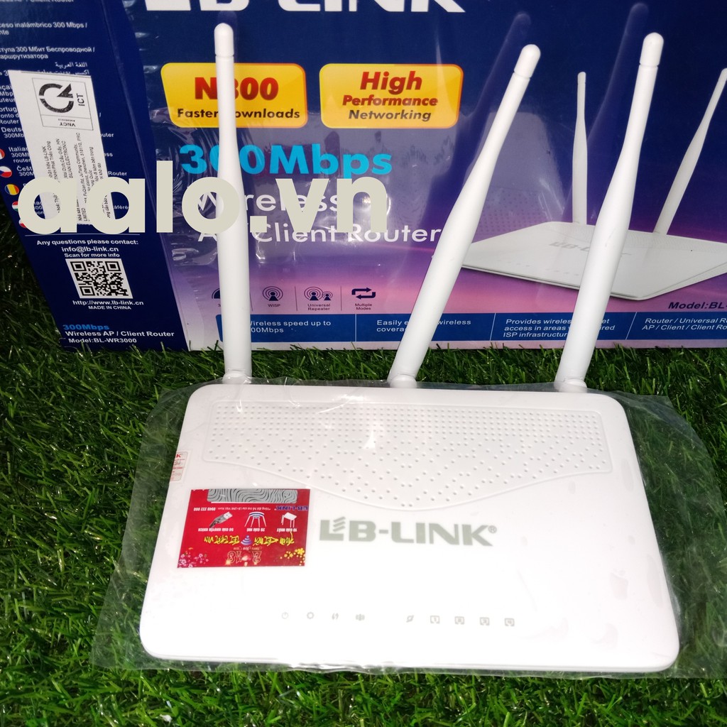 Bộ phát sóng wifi LB-Link 3 râu BL-WR3000