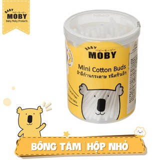 Hộp bông tăm Baby Moby cỡ nhỏ 150 cái/hộp