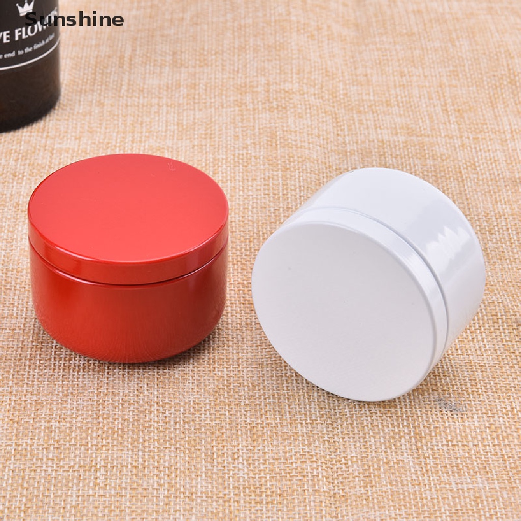 Hộp Thiếc Nhôm Tròn Đựng Nến Tiện Dụng Khi Đi Du Lịch