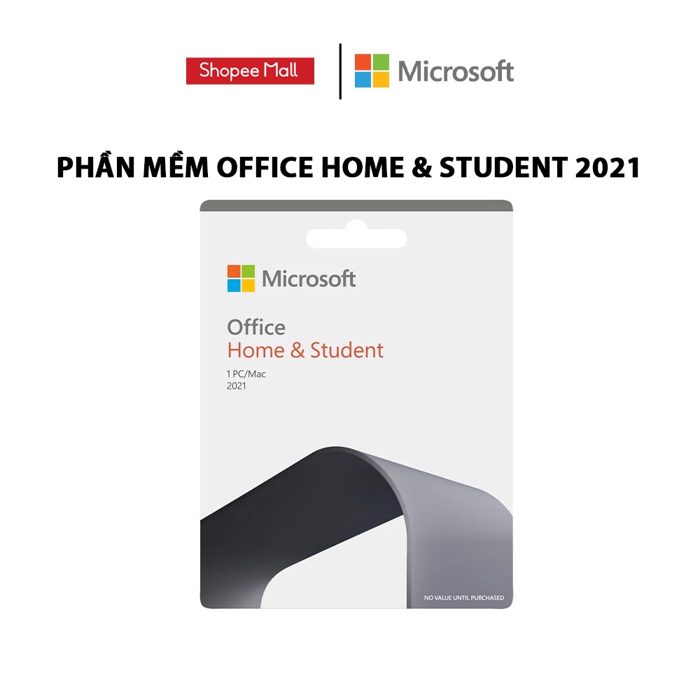 Phần mềm Office Home & Student 2021 |Dùng vĩnh viễn| Dành cho 1 người, 1 thiết bị |Chuyển được máy tính khác