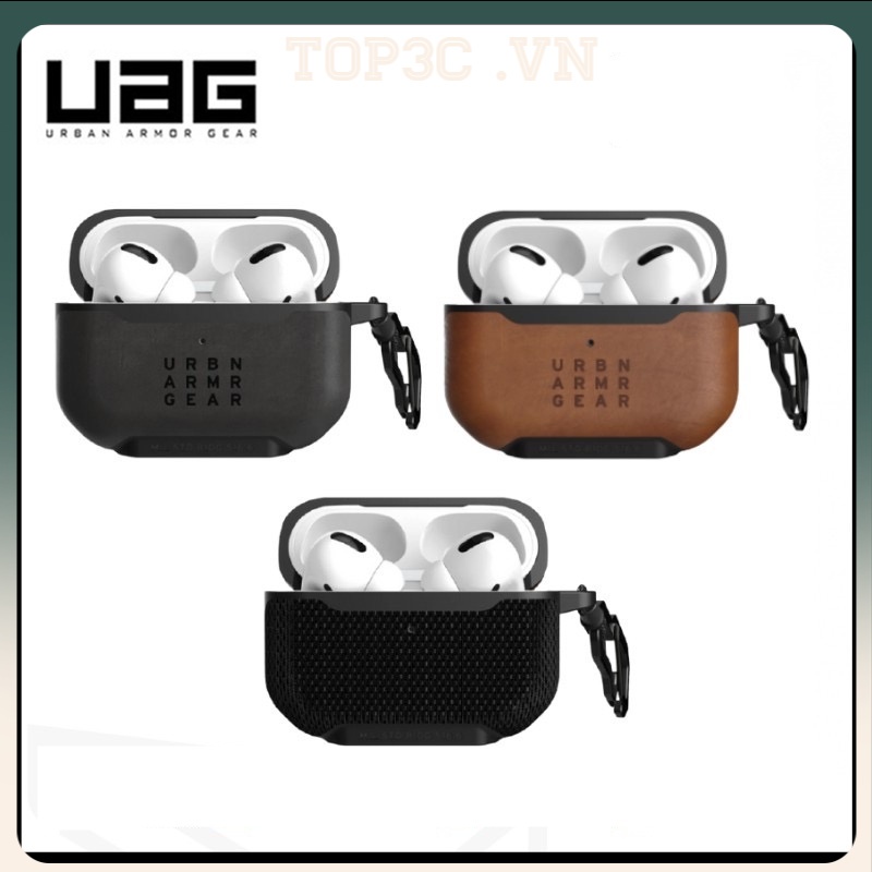 Vỏ Bảo Vệ Hộp Sạc Tai Nghe Airpods Pro / 1 / 2 Bằng Da Silicon Chất Lượng Cao UAG