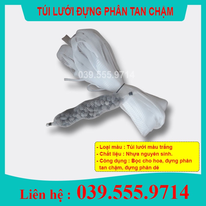 TÚI LƯỚI BAO HOA &amp; ĐỰNG PHÂN TAN CHẬM 1KG - lưới bền đẹp