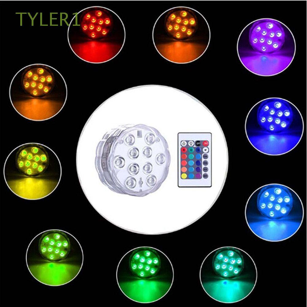 1 đèn LED nhiều màu chạy bằng pin chống nước trang trí hồ cá