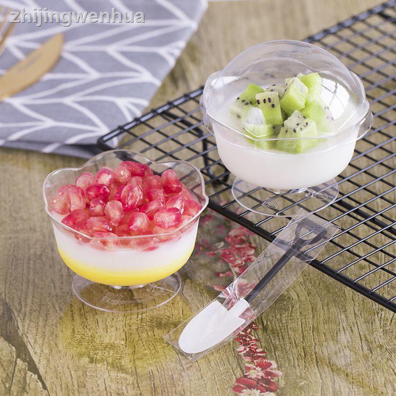 Ly Nhựa Cứng Đựng Kem / Sữa Chua / Pudding Cách Nhiệt Tiện Dụng