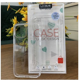 Ốp lưng iPhone 12/12 Pro / 12 Pro Max Likgus trong suốt viền PU chống vàng ố