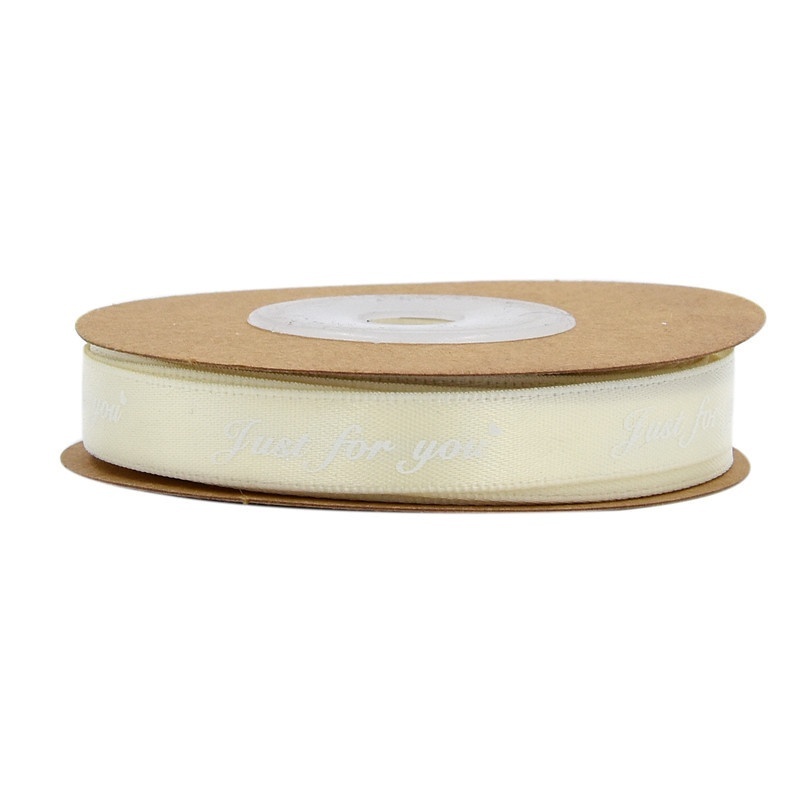 Cuộn Dây Ruy Băng In Chữ Handmade 1cm * 10m