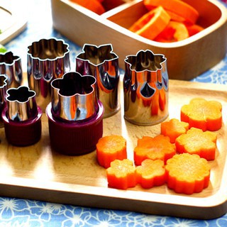 Bộ dụng cụ cắt tỉa rau củ hoa quả cà rốt 8 món, dao cắt tỉa hoa quả đa năng