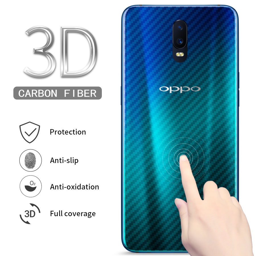 3Pieces/lot OPPO F7 F9 F11 Pro A12 A31 A91 A92 A92S Reno 2 3 A3S A5S A5 A9 2020 A1K Carbon Fiber Back Screen Protector Film