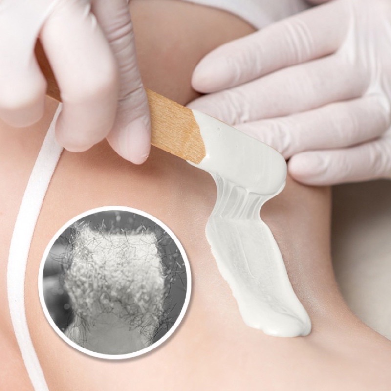 Sáp wax lông nóng sữa dừa LIDDY 100g siêu bám lông siêu thơm tặng kèm que gỗ