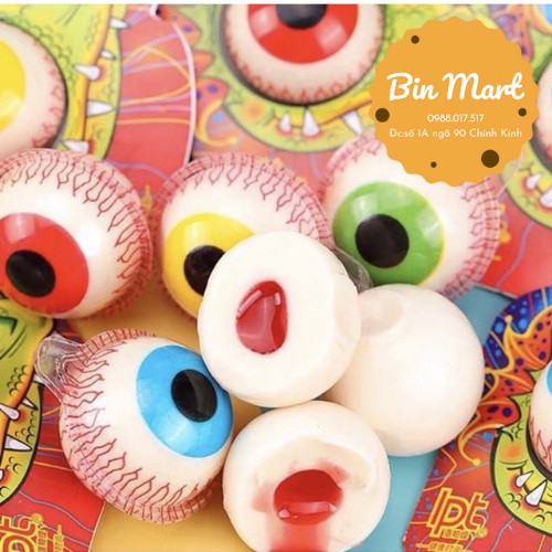 kẹo dẻo hình con mắt có nhân dâu