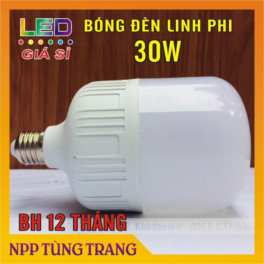 Bóng đèn Led trụ 30W Siêu sáng - tiết kiệm điện