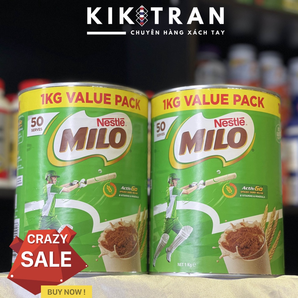 Sữa Milo Úc 1kg Value Pack Date 7/2022