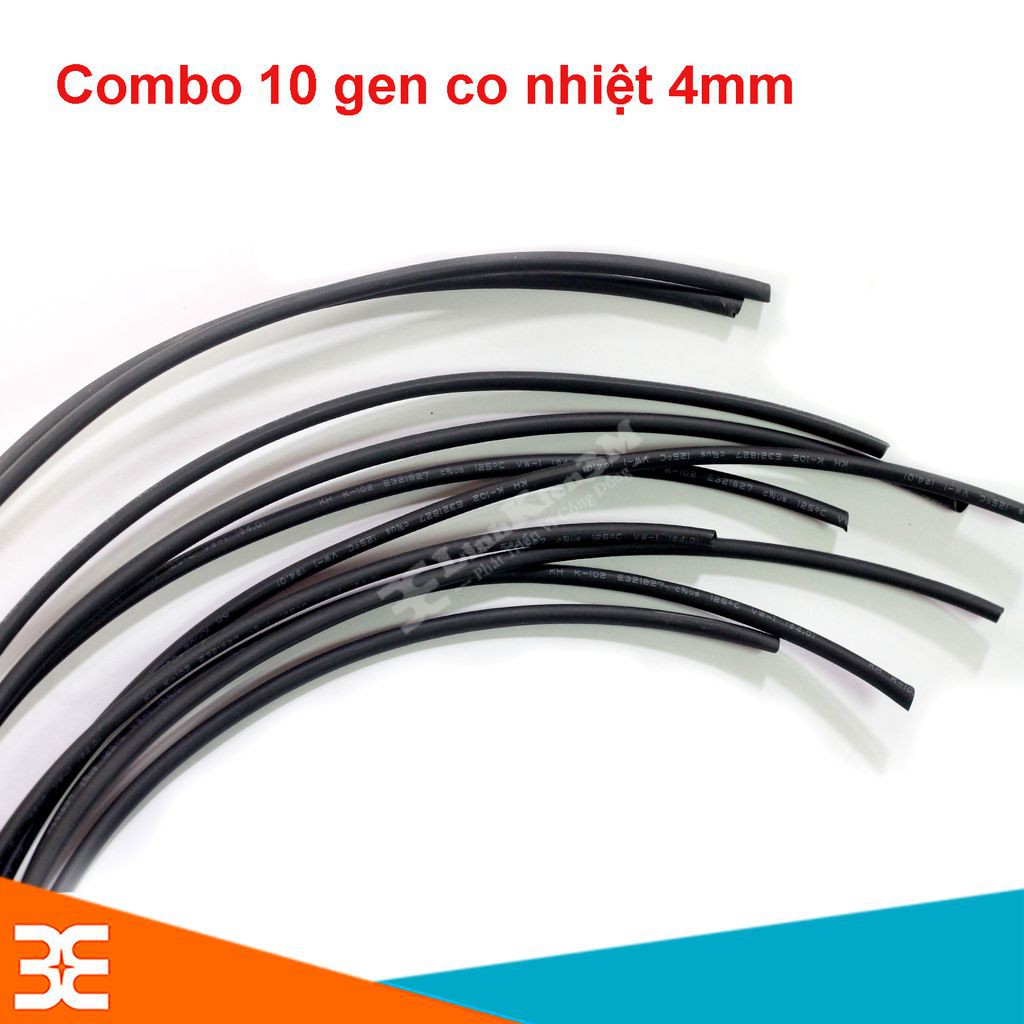 Bộ 10 Ống Gen Co Nhiệt, Cách Điện 4mm