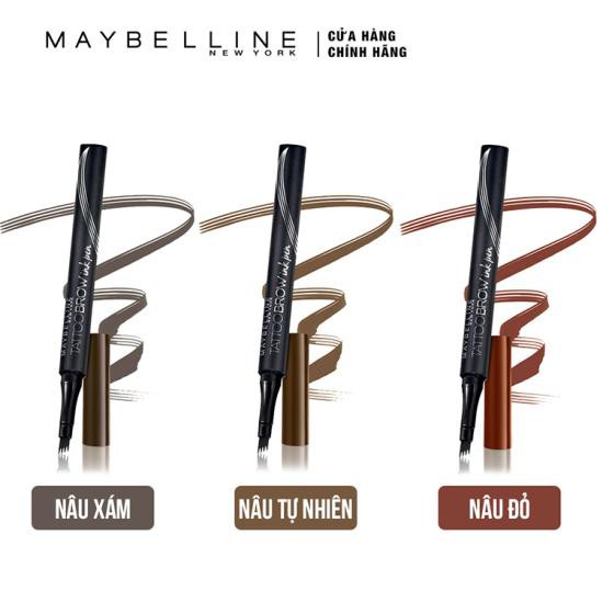 Bút xăm mày Maybelline Tattoo Brow Ink Pen Red Brown