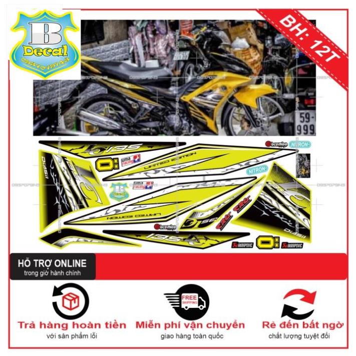 ( Quí khách vui lòng mang ra tiệm cho thợ dán ) Tem EX 2011 LC PHIÊN BẢN ĐẶC BIỆT [Bi Decal]