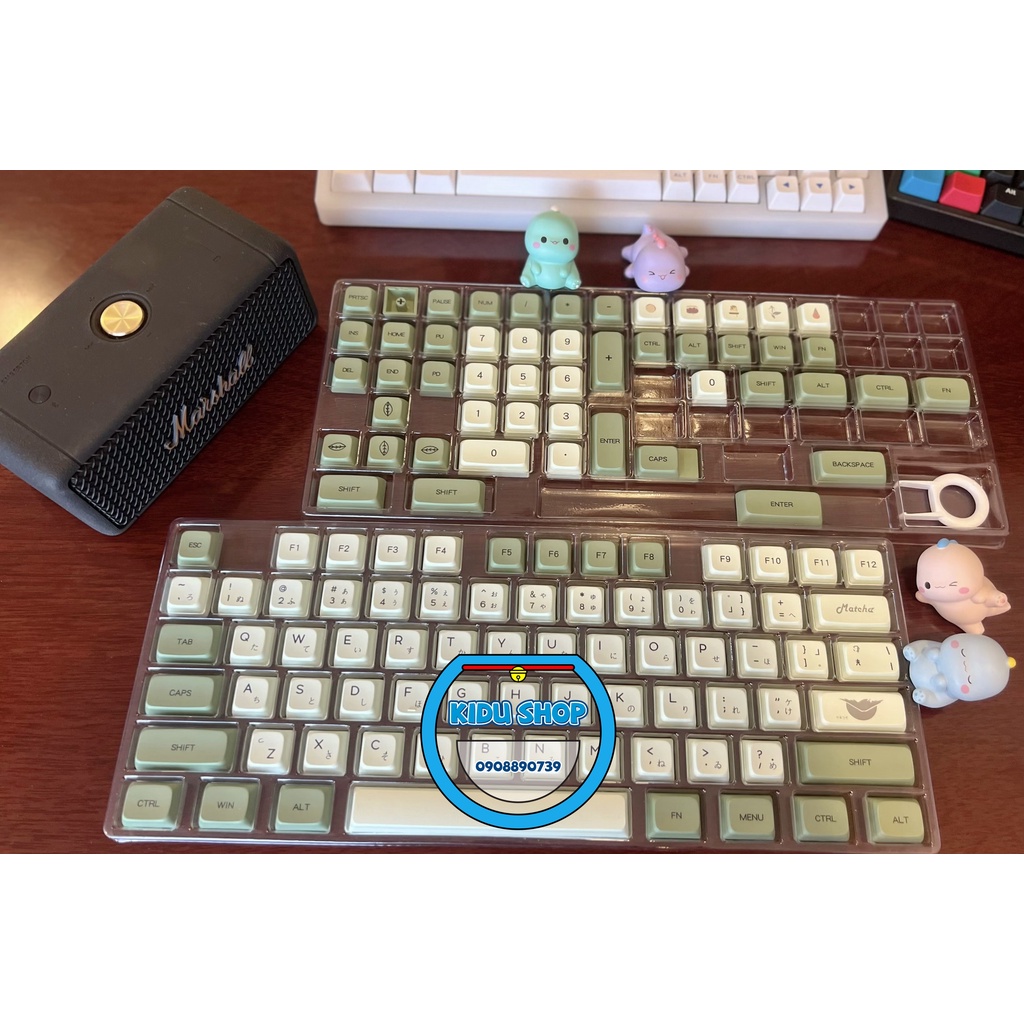 Bộ Keycap Xanh Matcha cho bàn phím cơ