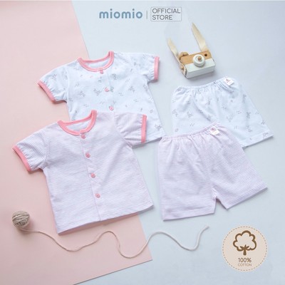 Combo 2 Bộ Quần Áo Mùa Hè, Cộc Tay Sơ Sinh MIOMIO Cho Bé Trai, Bé Gái (Từ 0 - 24 Tháng), Vải Cotton