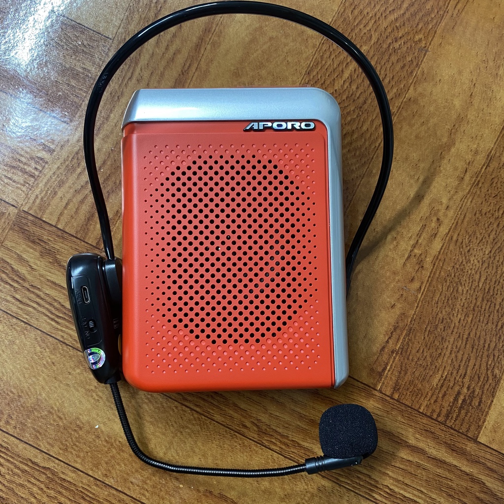 Máy trợ giảng không dây Aporo T18 2.4G có bluetooth, loa to rõ, không rút rít - Nhập khẩu Chính Hãng