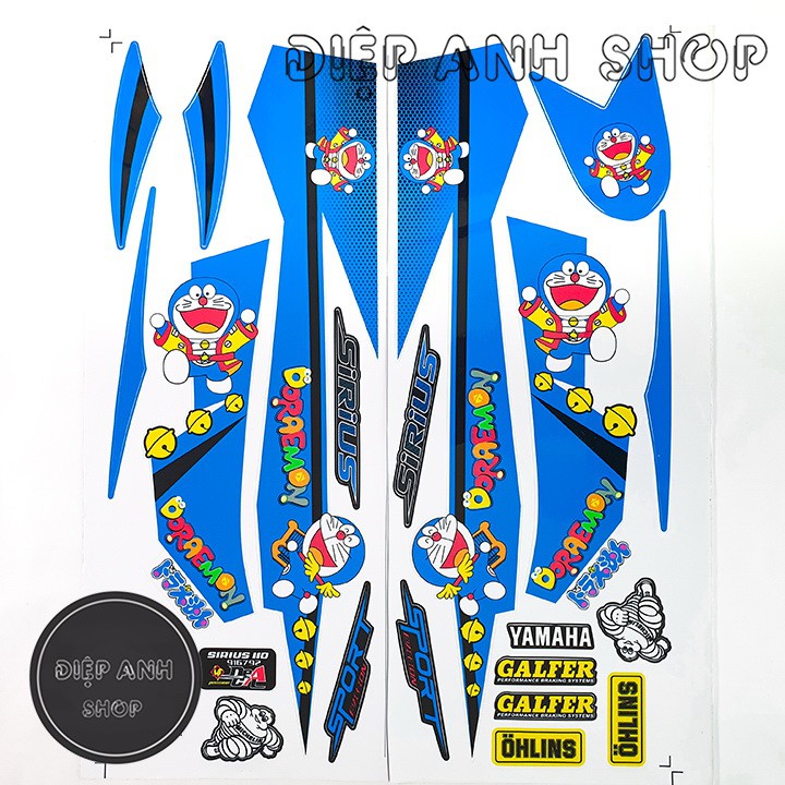 Tem Sirius DORAEMON Màu Xanh  - Tem Sirius Chế