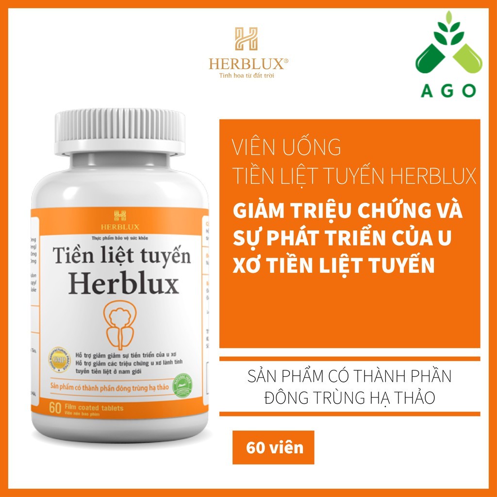 Tuyến tiền liệt Herblux - Viên uống hỗ trợ giảm u xơ, giảm triệu chứng u xơ tiền liệt tuyến ở nam giới