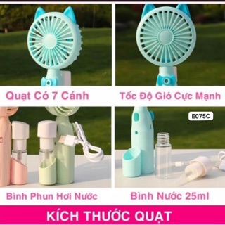 Quạt phun sương cầm tay mini