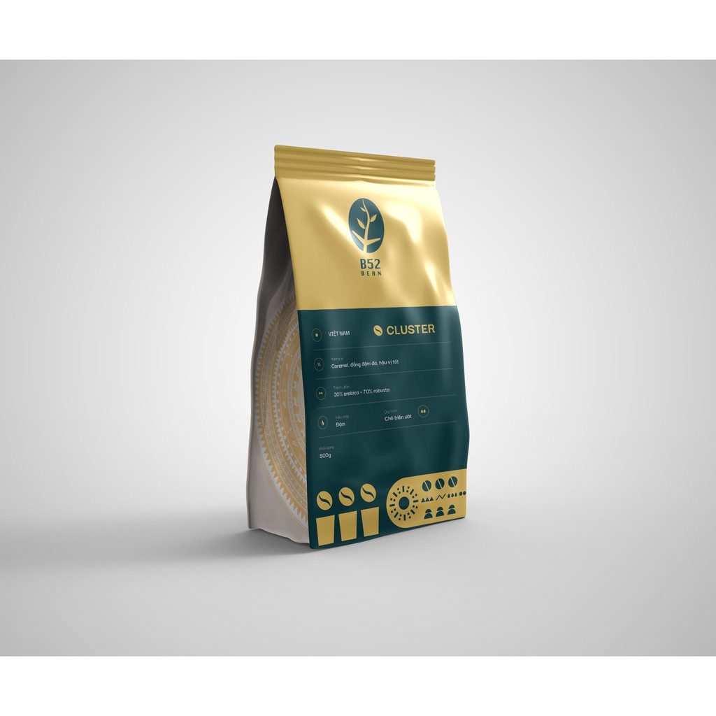 Cluster - Cà Phê Phối Trộn Arabica Khe Sanh và Robusta Xay (Hạt) - Khe Sanh Premium Blend Coffee Arabica vs Robusta | BigBuy360 - bigbuy360.vn