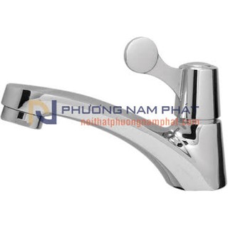 Vòi rửa mặt lavabo lạnh bằng đồng thau mạ bóng crome và niken n-6002