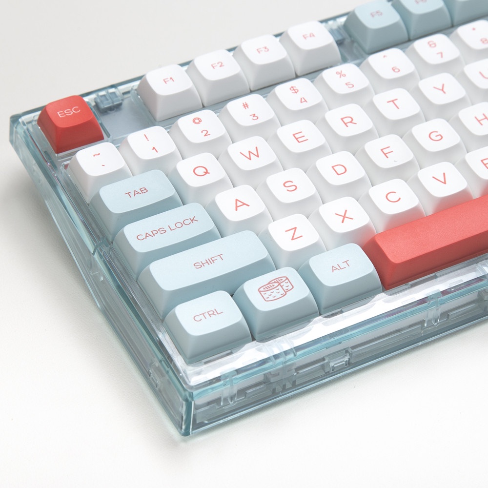 140 phím Salmon Keycaps XDA Profile PBT Dye Phụ Bàn phím cơ học Keycap