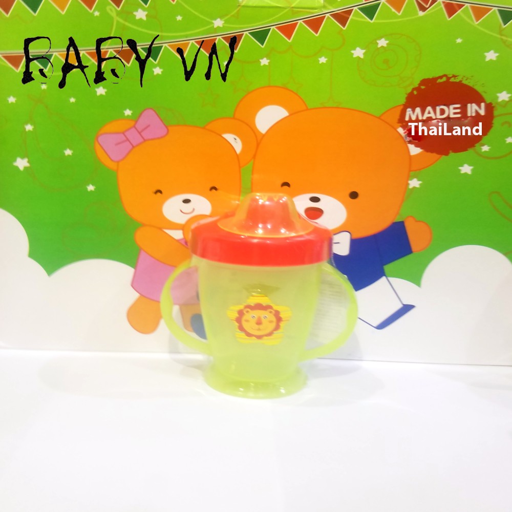 Cốc tập uống nước núm mỏ vịt cho bé 210ml Thái Lan
