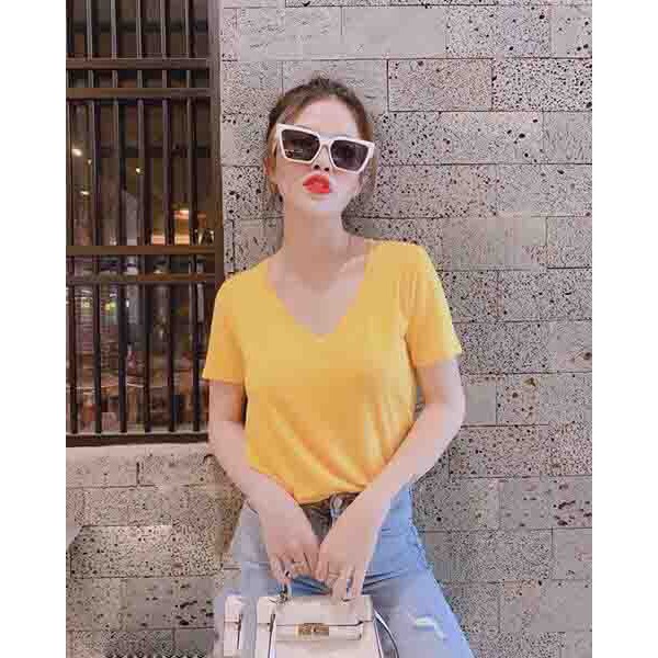 áo thun cổ tim fom dài thoải mái GB2806