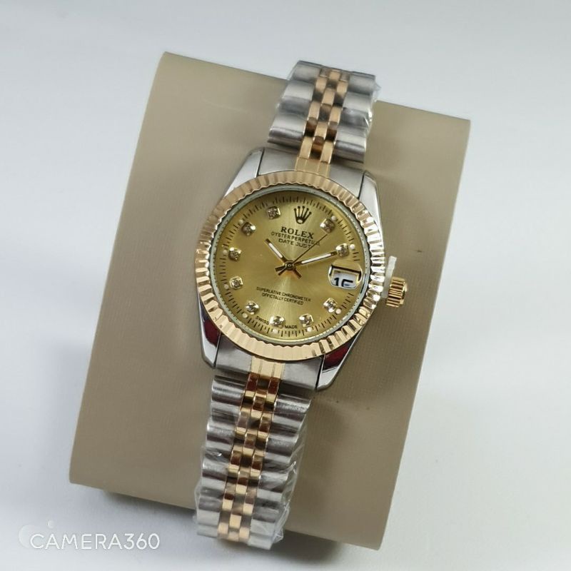 Đồng Hồ Rolex Chất Liệu Thép Không Gỉ Thời Trang Cho Nữ