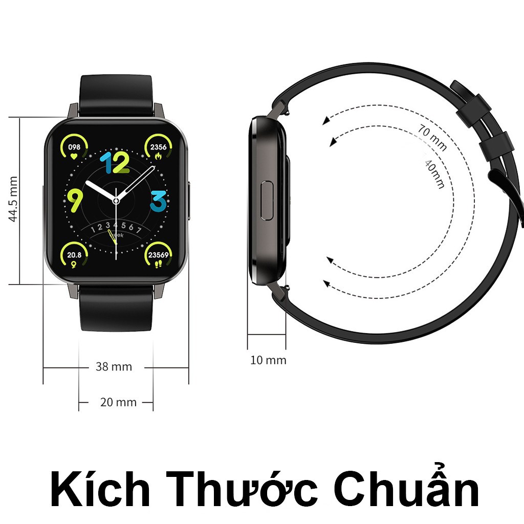 [CHÍNH HÃNG] Đồng Hồ Thông Minh DTX Siêu Chống Nước Màn Hình Retina Tràn Viền Pin Trâu Có Tiếng Việt