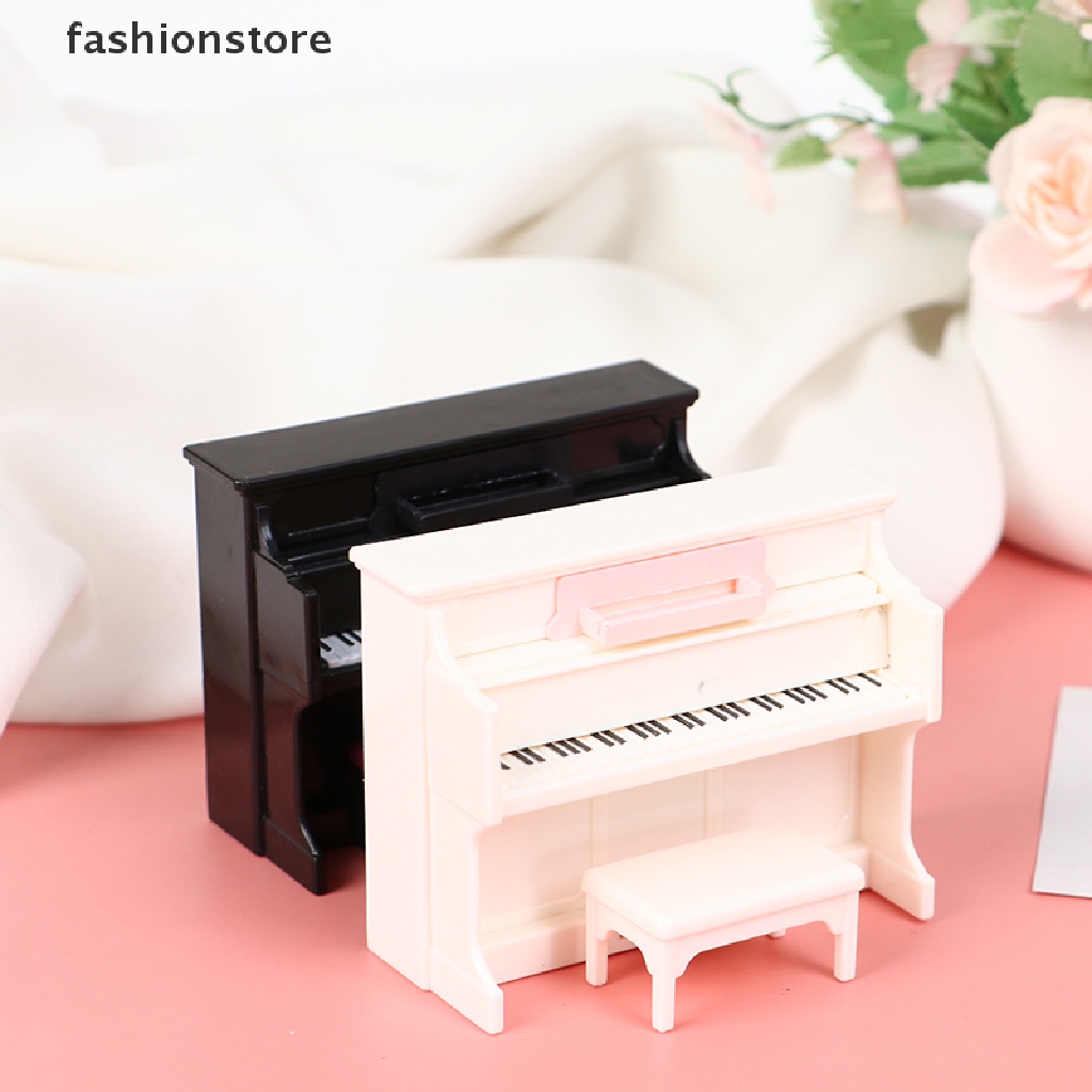 Đàn Piano Nhựa Mini Tỉ Lệ 1 / 12 Trang Trí Nhà Búp Bê