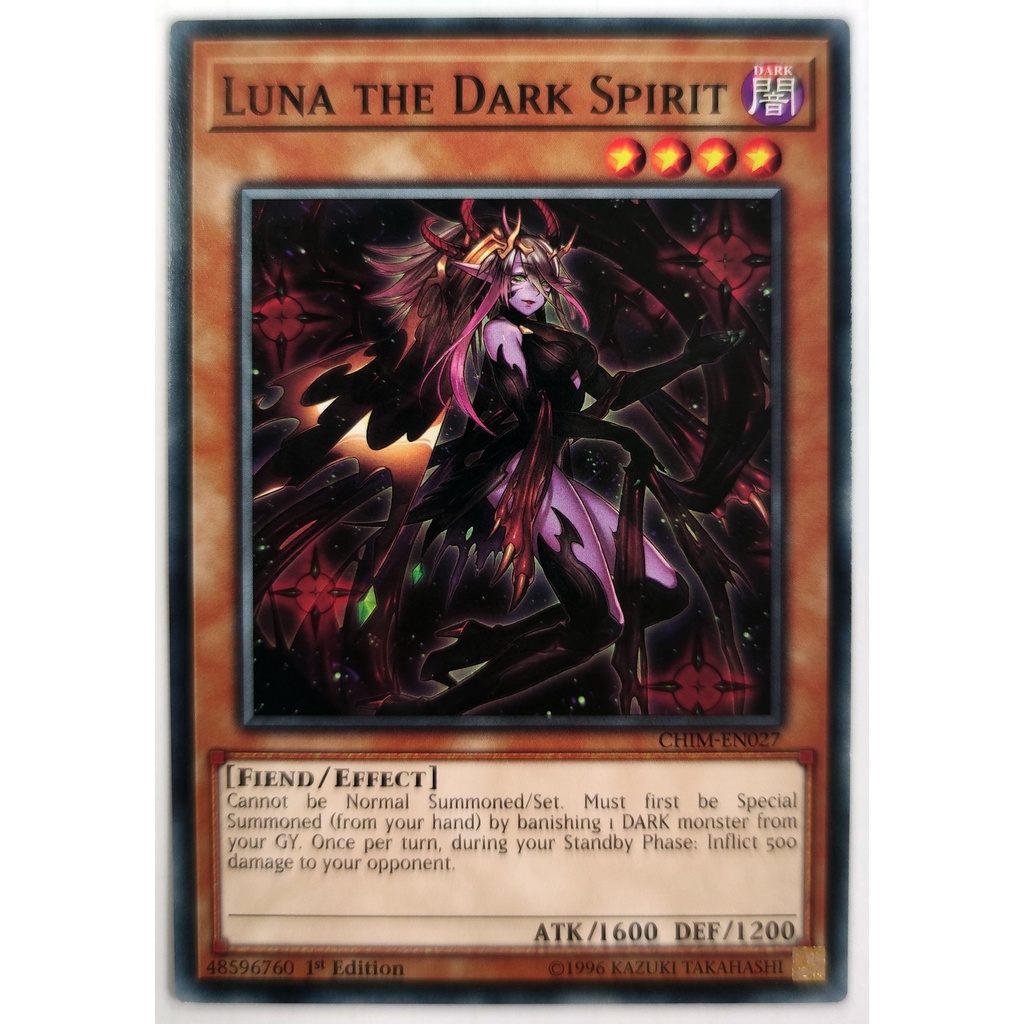 [Thẻ Yugioh] Luna the Dark Spirit |EN| Common