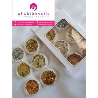 Giấy Bạc Vụn Nhún Phụ Kiện Trang Trí Móng Nail