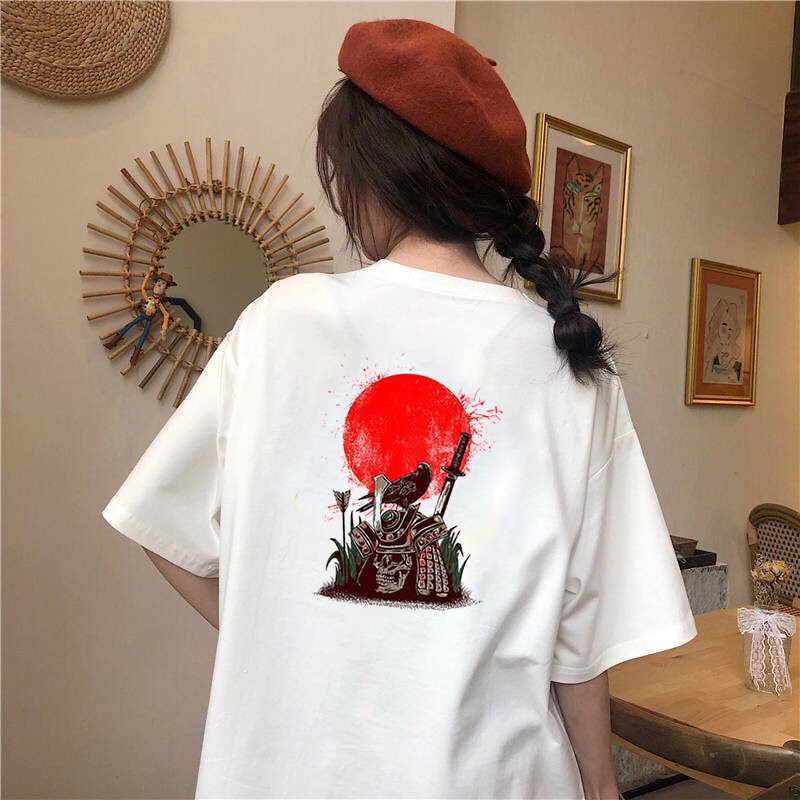 Áo thun nữ tay lỡ form rộng phong cách Nhật Bản đẹp độc lạ vải dày mịn 2020T1673