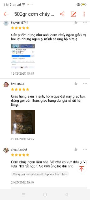 500gr cơm cháy chiên mắm vỡ, thơm ngon giòn vị