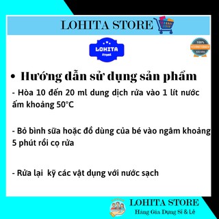 Nước rửa bình sữa Dnee Organic 600ml