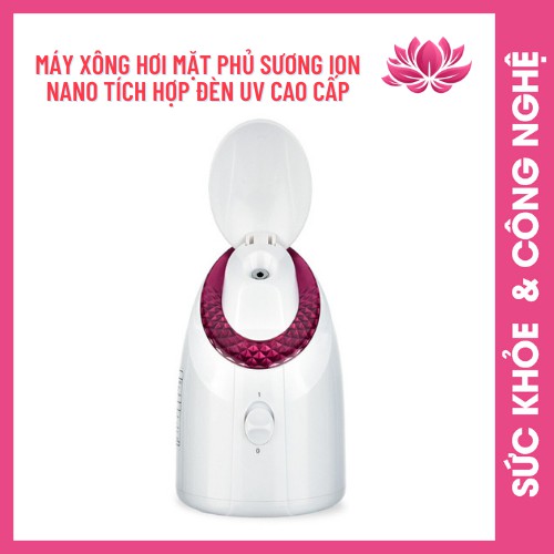 Máy Xông Hơi Mặt - Máy Xông Hơi Mặt Phủ Sương Ion Nano Tích Hợp Đèn UV Cao Cấp - Giãn Nở Lỗ Chân Lông, Làm Sạch Bụi Bẩn