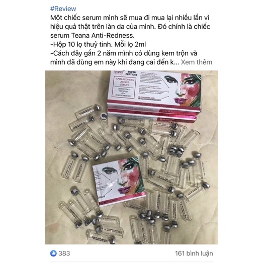 Serum Tê Ná Anti-redness & No Problem cho da mụn 5-10 ống