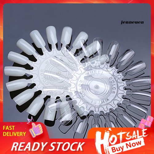 [Hàng mới về] Set 10 đĩa 18 móng giả trưng bày màu sơn móng tay tiện lợi