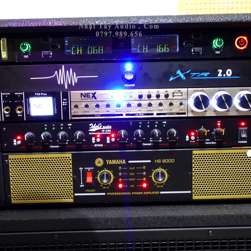 Thùng Loa Kéo Điện NT 1006 Pro, Dàn âm thanh karaoke di động công suất lớn, Loa kéo bass đôi 40 cao cấp