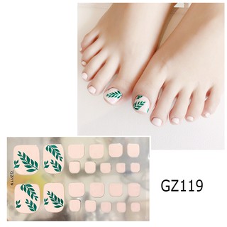 Miếng dán móng chân - Nail Wraps (22 miếng dán khô)